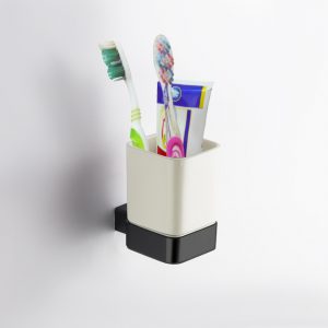 כוס למברשות שיניים URBAN שחור מט