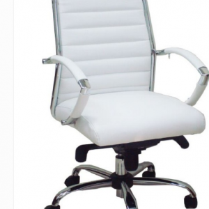 כיסא משרד דגם שי גב בינוני  לבן