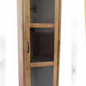 ארון ויטרינה זכוכית 50*38*180 ס"מ