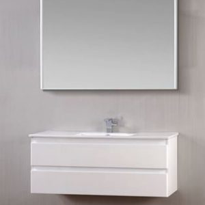 ארון אמבטיה מרין מגירות תלוי 100ס"מ כולל מראה וברז מתנה!